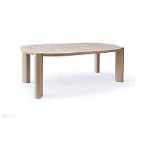 Contemporary dining table AURORAirokosolid wood baseoval