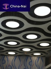 Recessed ceiling light fixture STRETCH FILMhangingLEDsquare