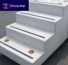 Straight staircase concrete stepconcrete frameoutdoor