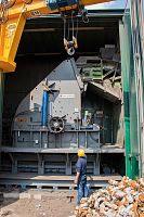 Hammer mill MEGA 1500horizontalfor mixed wastewaste