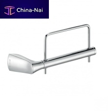 Wall-mounted toilet roll holder AMBAchromed metalpolishedcommercial