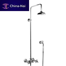 Wall-mounted shower set 3284-33contemporaryfor hotelwith hand shower