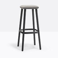 Contemporary bar stool BABILA 2706/Acast aluminumash baseupholstered