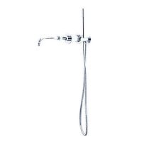 Bathtub mixer tap NGT3008wall-mountedthermostaticchromed metal