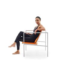 Contemporary bench Kaimetalfeltwith backrest
