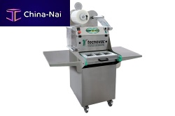 Linear tray sealer OLYMPIAsemi-automaticwith modified atmosphere packagingfor the food industry