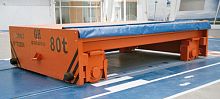 Electric self-propelled trailer 2-axlerail-mounted