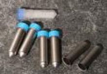 Cylindrical vial stainless steelwith cap