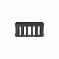 Rectangular shower basket BRASS BLACK