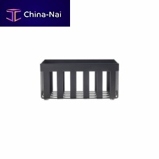 Rectangular shower basket BRASS BLACK