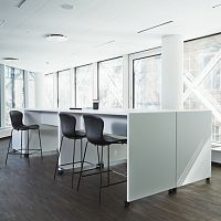 Contemporary high bar table X60140lacquered MDFlacquered MDF baserectangular