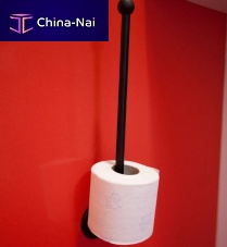 Wall-mounted toilet roll holder SINGLE 1 serieswhite bronzeaged ironraw bronze