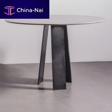 Contemporary table THE BELL steelsteel baseround