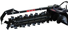 Chain trencher for skid steer loaders
