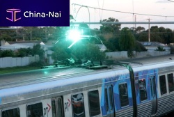 Arc flash detection system for pantographsfor railway applications