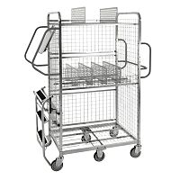 Order-picking cart galvanised steelshelfmultipurpose