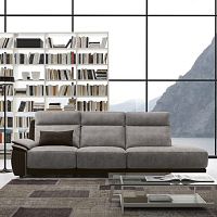 Corner sofa OZIOcontemporaryleather4-seater
