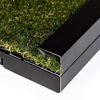 Metal edge trim outside cornerLedge