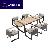 Contemporary dining chair CAMBUSAoutdoorfabricaluminum base