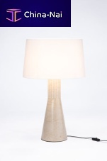 Table lamp TOURNONfabricmarblecontemporary