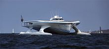 Power catamaran luxury super-yacht Turanorcruisingwheelhousedisplacement hull