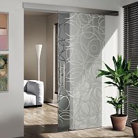 Metal sliding system Cover Alta SC 750glass doorconcealed runnerwall-mounted