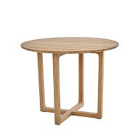 Contemporary dining table Bentonteakteak baseround