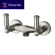 Double-handle shower mixer tap Z001101wall-mountedchrome-plated brassbathroom
