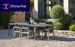 Scandinavian design dining table COPENHAGUEteakHPLoval