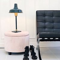 Table lamp HOBSONaluminumindustrial designcorded