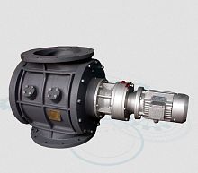 Pneumatic conveying rotary valve GRV for foodpowderround-flange