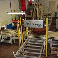 Automatic sorting system Tri haute cadencepallethigh-speedpusher