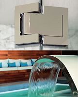 Glass door hinge HIDROBI MARK IIIfor shower dooraluminumwith self-closing system