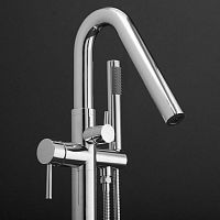 Bathtub mixer tap COLONNA WS Chromefloor-mountedchromed metalbathroom