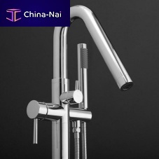 Bathtub mixer tap COLONNA WS Chromefloor-mountedchromed metalbathroom