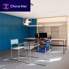 Contemporary table K40glasssteel baseround