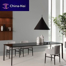 Contemporary table PASCALwoodenporcelain stonewaremarble