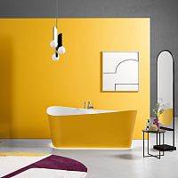 Oval bathtub INFINITIVEfree-standingfor homescontemporary