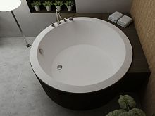 Round bathtub BS-S35freestandingSolid Surfacewhite