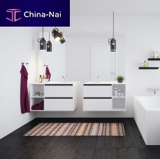 Wall-hung washbasin cabinet BELIZEcompositemarblegranite