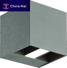 Contemporary wall light DUELoutdoorpainted aluminumcube-shaped