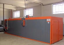 Truck-in oven dryingcuringelectric
