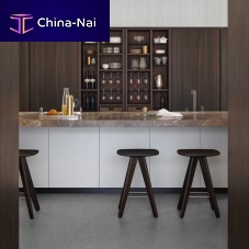 Contemporary bar stool ICSwood veneersolid wood base4-legged