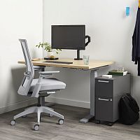 Contemporary chair EVOindoormeshmetal base