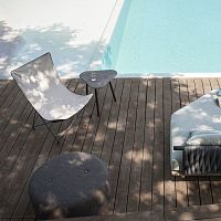 Contemporary pouf DOUBLE 032fabricpolyesternylon