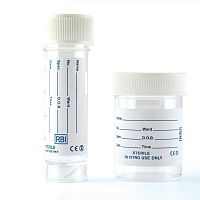 Laboratory sample container RAMBOLDI sputumurinewith screw cap
