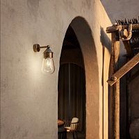 Traditional wall light DROPoutdoorglassbrass