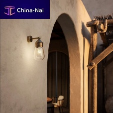 Traditional wall light DROPoutdoorglassbrass