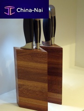 Teak knife block TROPICAL