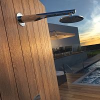 Wall-mounted shower head arm VIAREGGIO